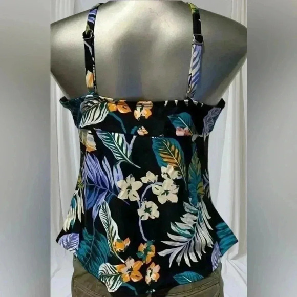 🆕Printed Ruched  Tankini - Picture 3 of 12